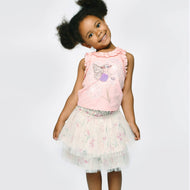 Hannah Banana - 2 TIER TUTU SKIRT: IVORY MULTI
