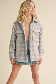 heart and arrow - TWEEN KIDS GIRLS DOUBLE POCKET SHACKET (7-14)