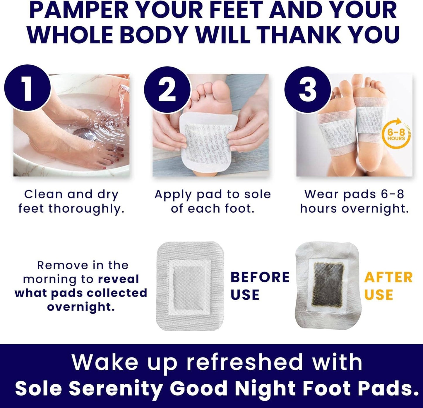 Lure Essentials - Magnesium Good Night Sleep Detox Foot Pads