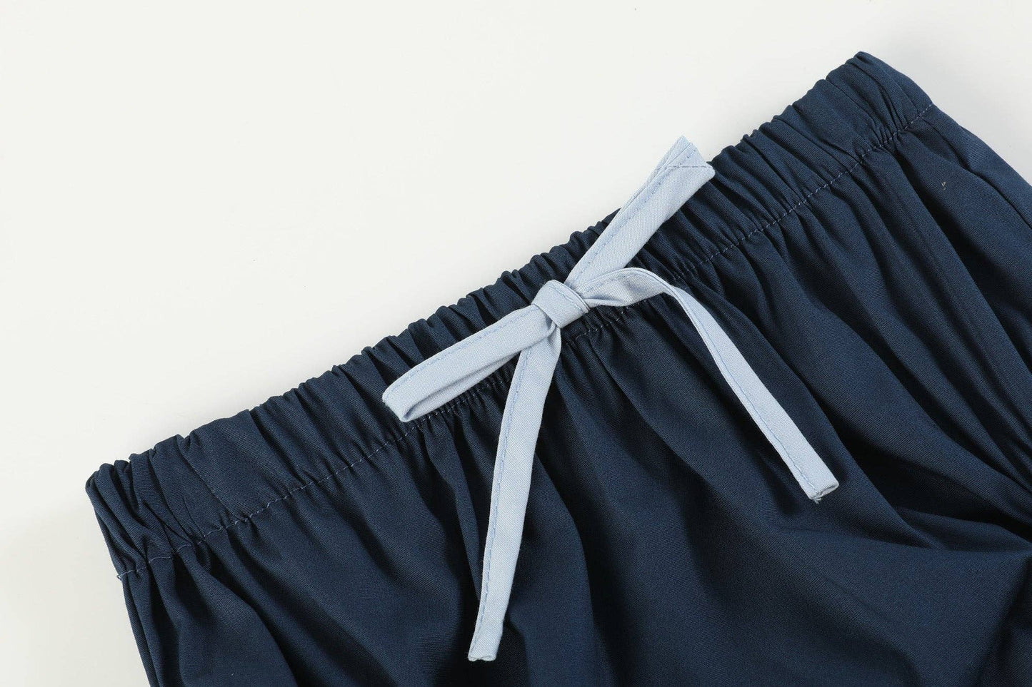 Lil Cactus - Light Blue and Dark Blue Ribbon Dress and Bloomers: 18-24M
