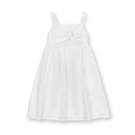 Hope and Henry - Bow Front Sundress: White Linen
