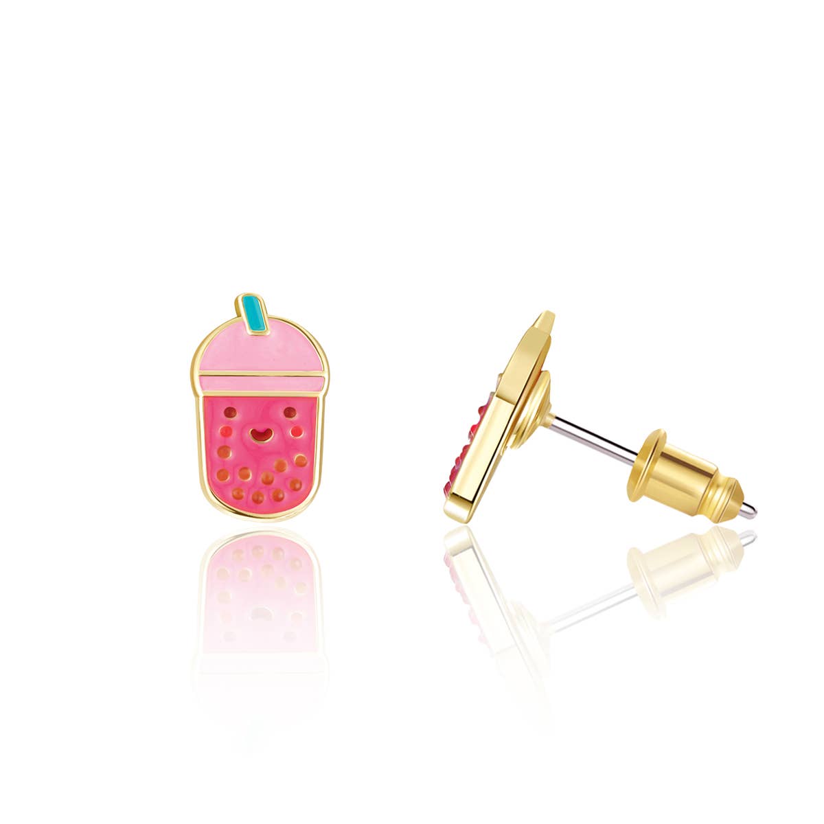 Girl Nation - Boba Tea Bliss Cutie Stud Earrings