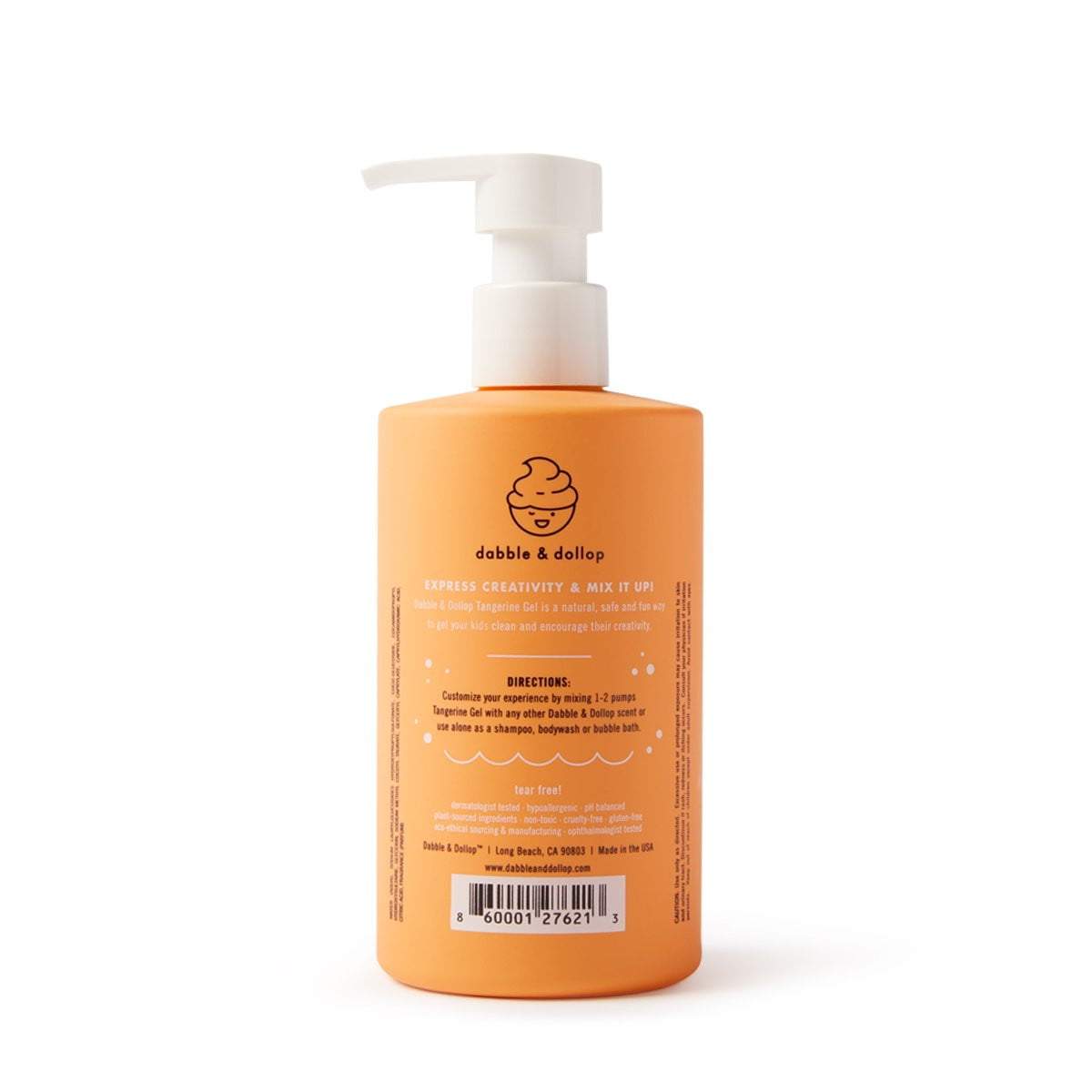 Dabble & Dollop - All-Natural Tangerine Shampoo, Body Wash & Bubbles