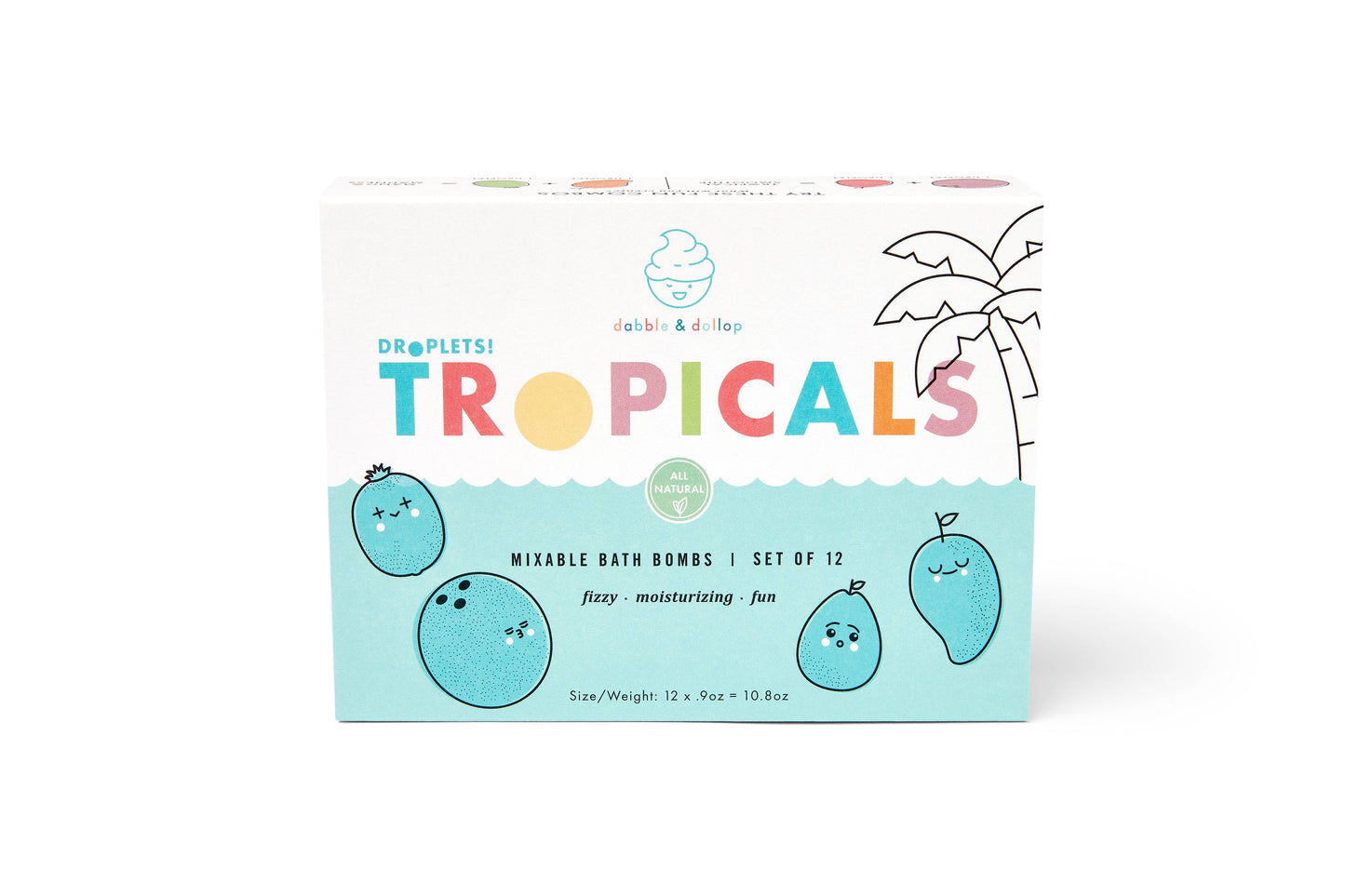 Dabble & Dollop - Mini Bath Bombs Box Set - Tropicals