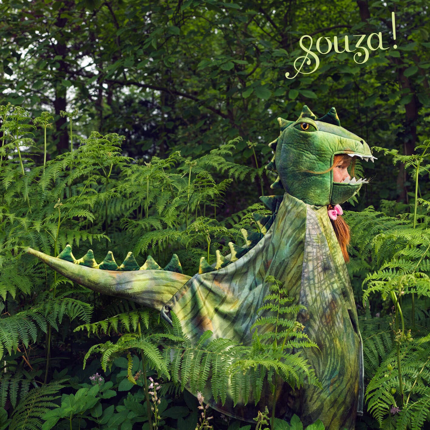 Speedy Monkey - T rex green cape (sz 4-7 yrs / 1 pc)