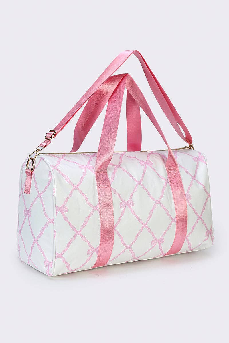 sassy kids palace - Bow Printed Duffel Bag