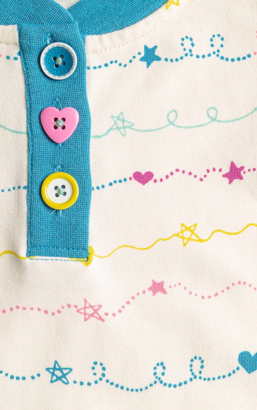 Finding Foxtale - Scribble Top: Scribble Print