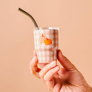 The Darling Effect - 2 oz Tiny Tumbler-Pumpkin Gingham