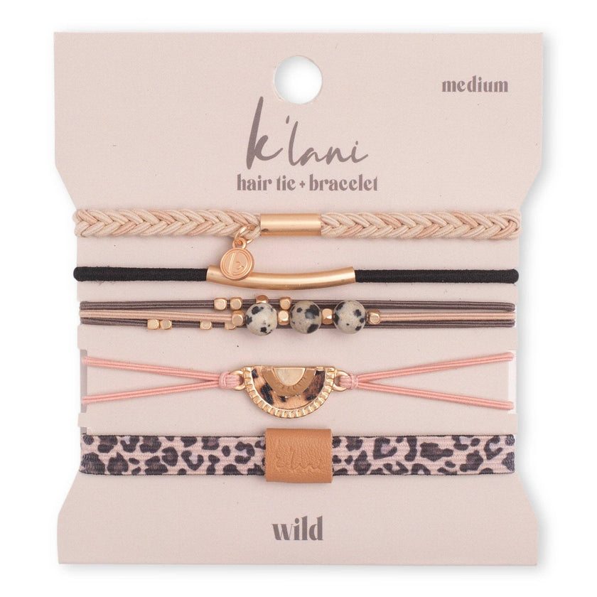 K'Lani hair tie bracelets - Wild Hair Tie Bracelets