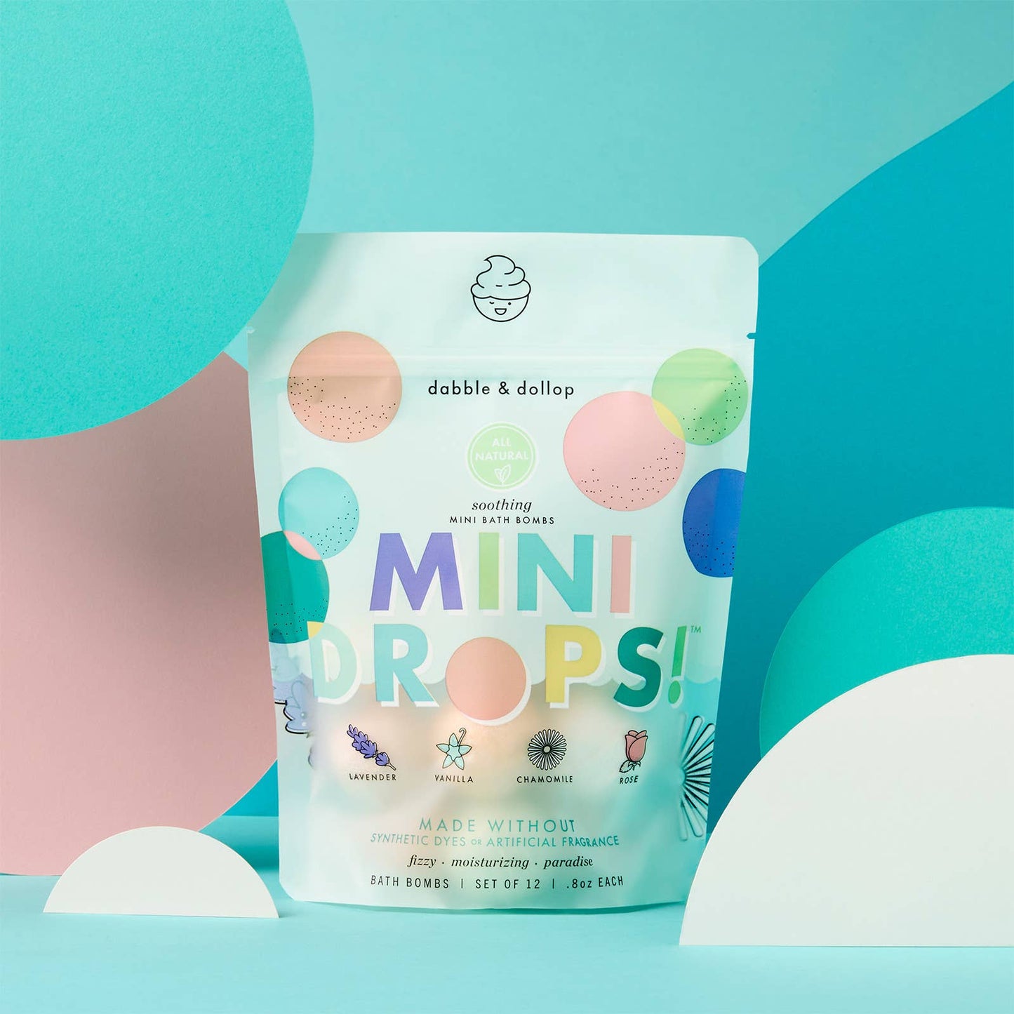 Dabble & Dollop - Mini Drops Bath Bombs - All-Natural Soothing Scents