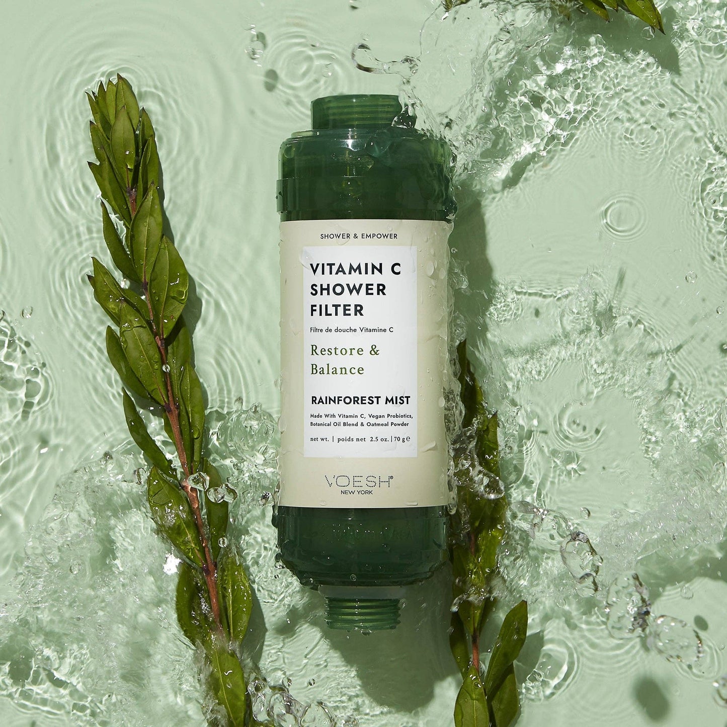 VOESH New York - Vitamin C Shower Filter Rainforest Mist