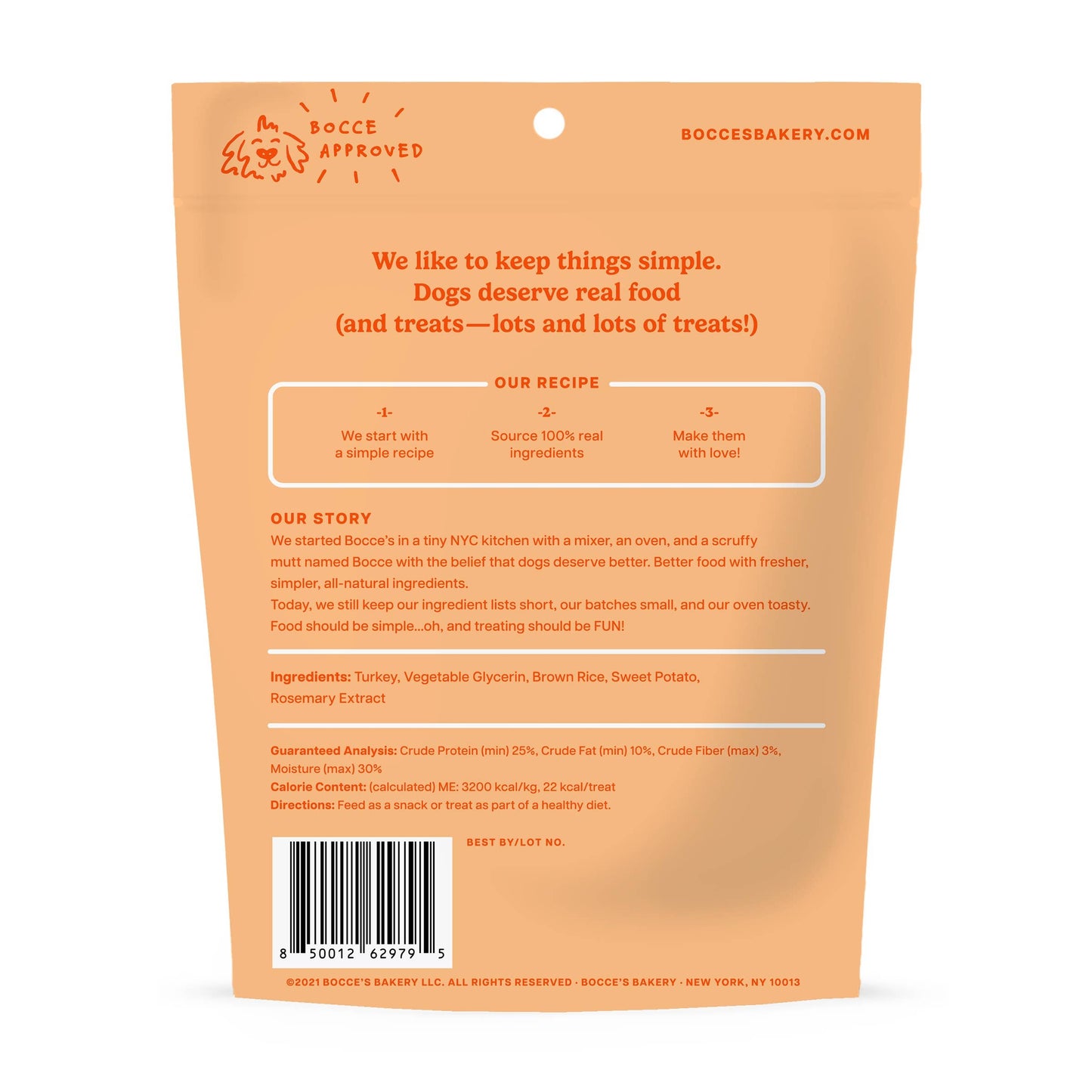 Pet Palette Distribution - Bocce's Bakery Turkey Grazers Jerky Sticks Dog Treats 4oz