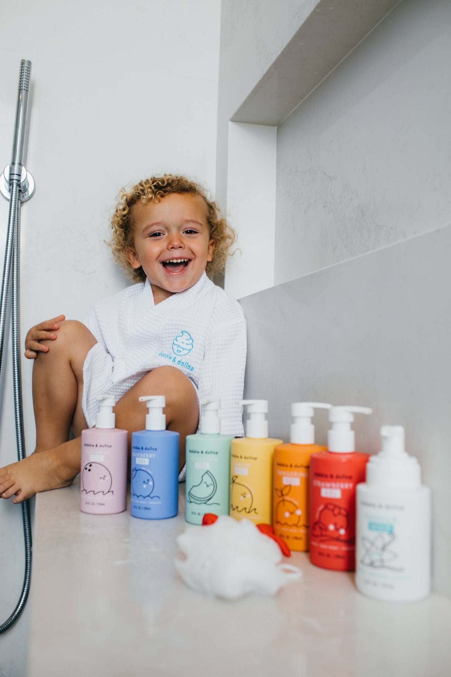 Dabble & Dollop - All-Natural Blueberry Shampoo, Body Wash & Bubbles