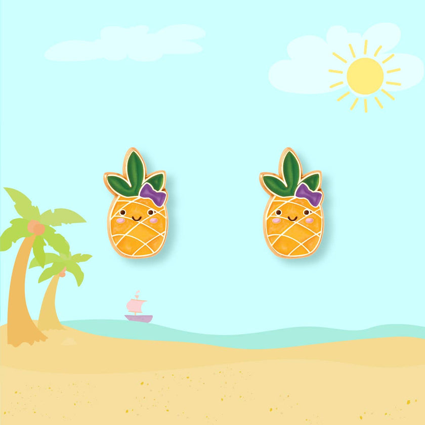 Girl Nation - Lookin' Pine Cutie Stud Earrings