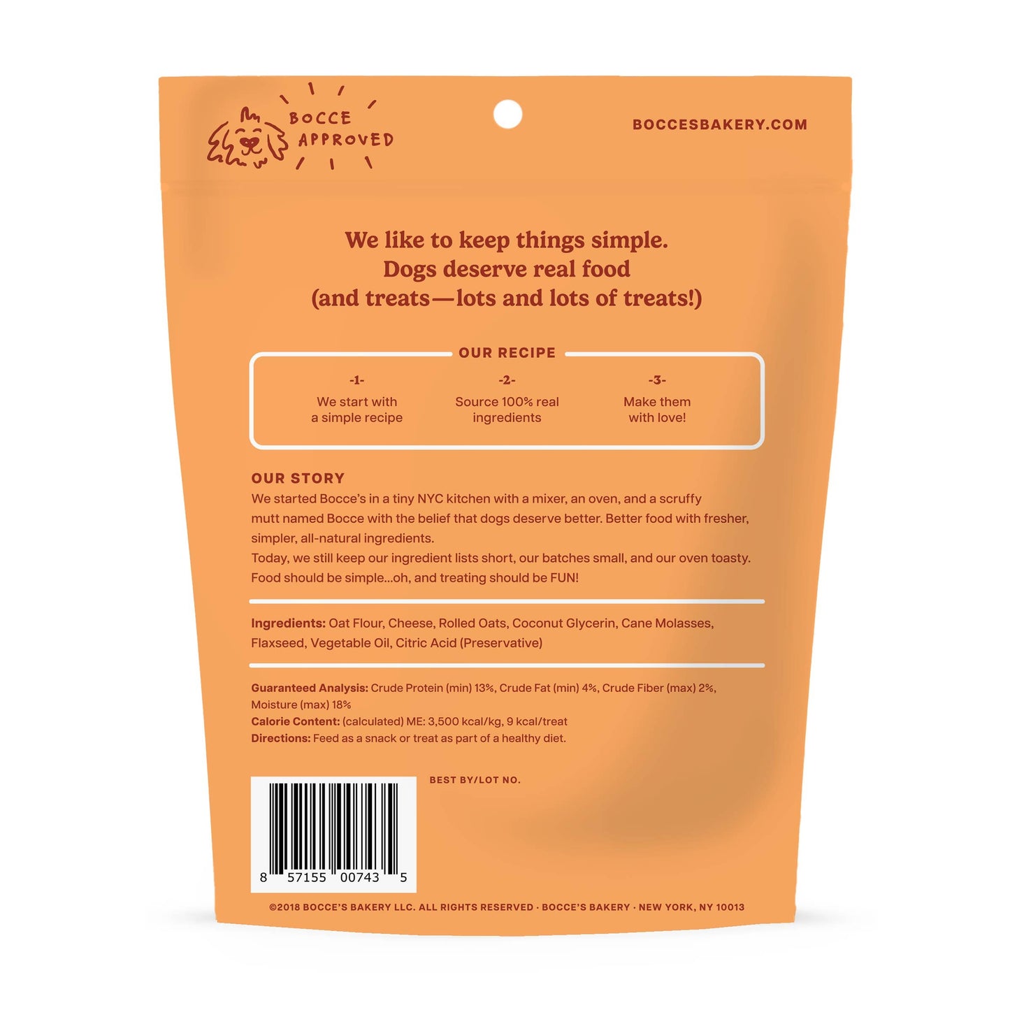 Pet Palette Distribution - Bocce's Bakery Cheese Soft & Chewy Dog Treats 6oz
