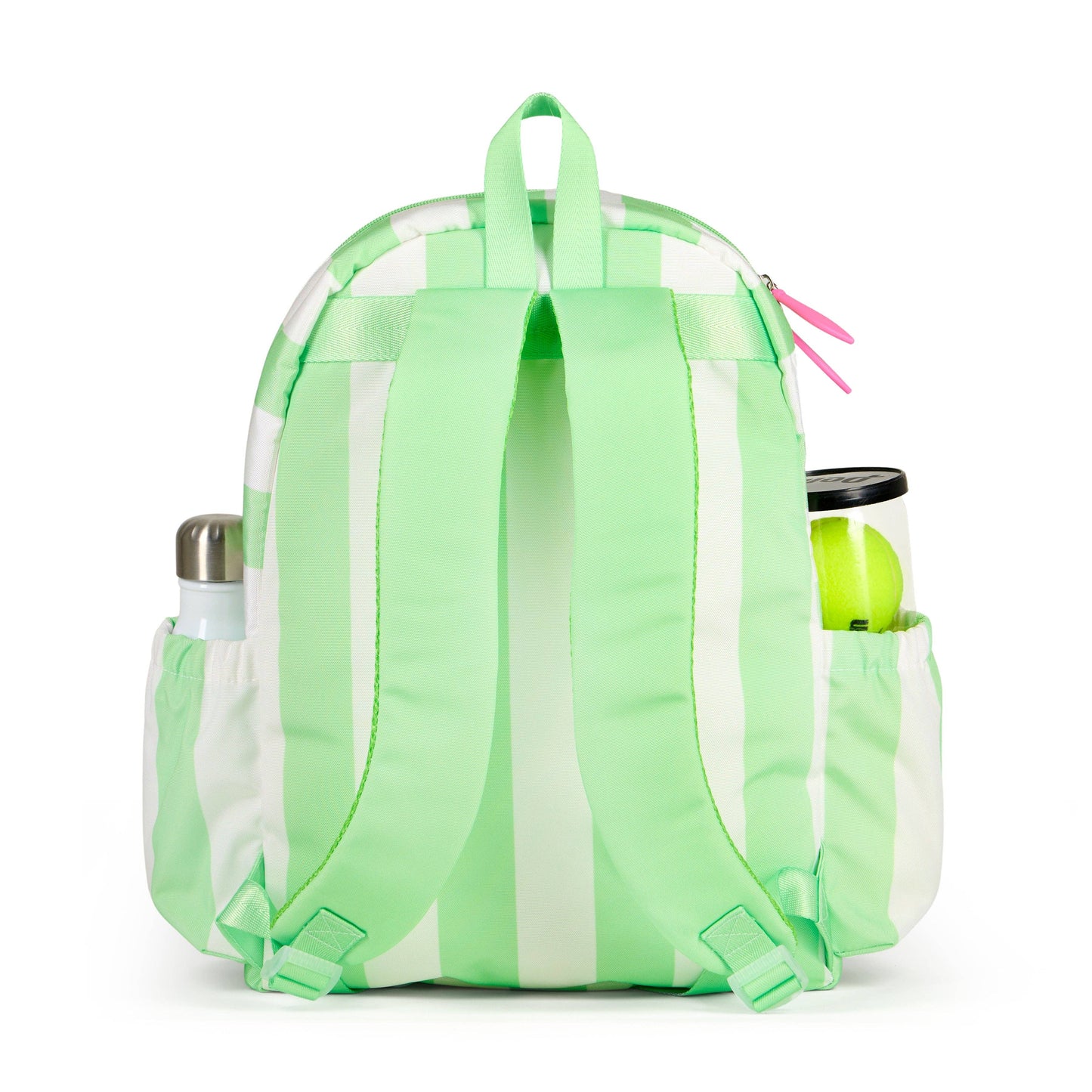 Ame & Lulu - Jr. Love Tennis Backpack: Mint Cabana Stripes