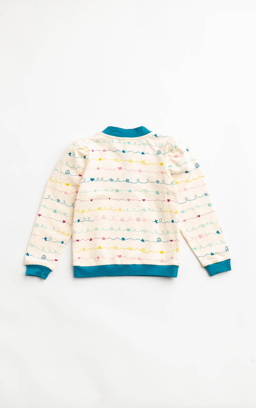 Finding Foxtale - Scribble Top: Scribble Print