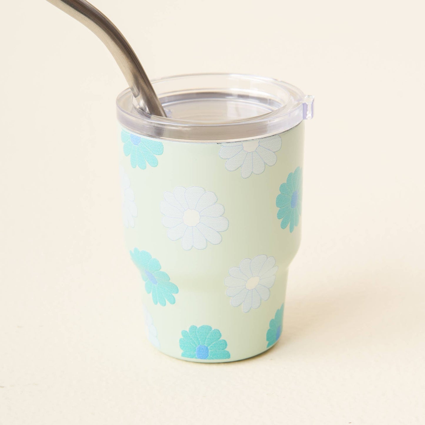 The Darling Effect - 2 oz Tiny Tumbler-Darling Daisy Aqua