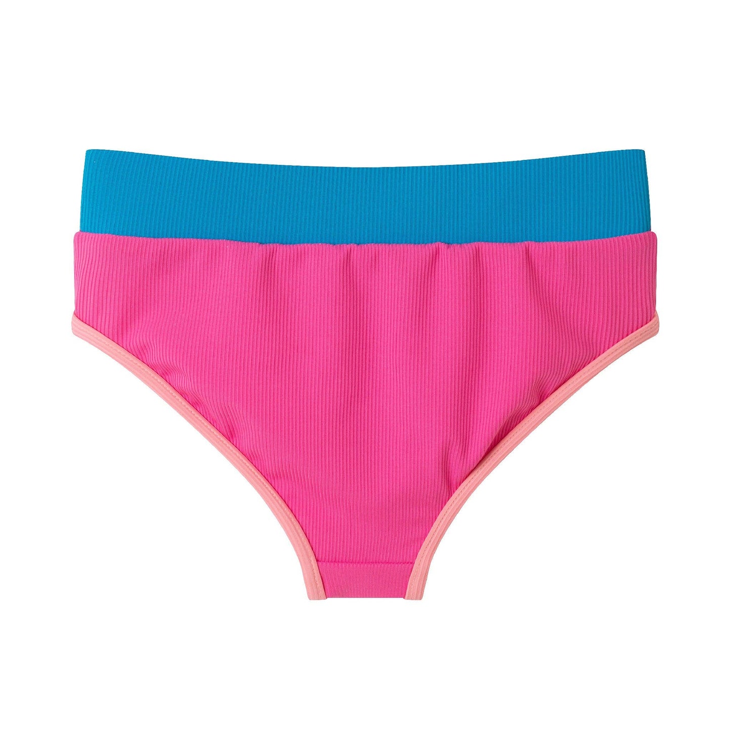 Andy & Evan - Kids (4-16) Two Piece Swim Suit | Pink Color Block: Pink