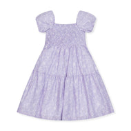 Hope and Henry - Smocked Bubble Sleeve Dress - Baby: Lavender Field Floral / 3-6 Months