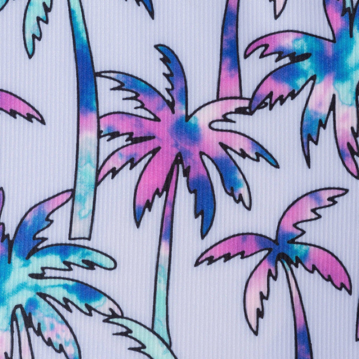 Andy & Evan - Kids (2-6x) Tankini Swimsuit Set | Purple Palm Trees: Purple