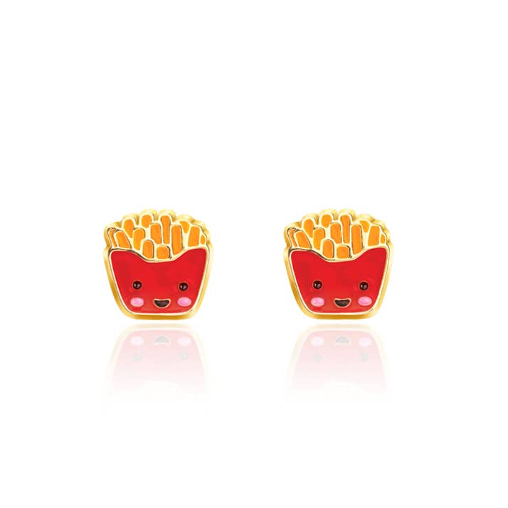 Girl Nation - French Fry Friends Cutie Stud Earrings