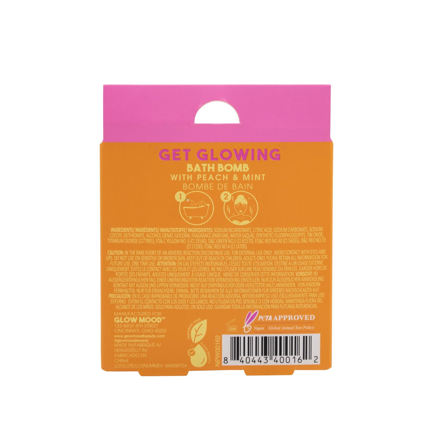 Glow Mood - Day Foaming Bath Bomb