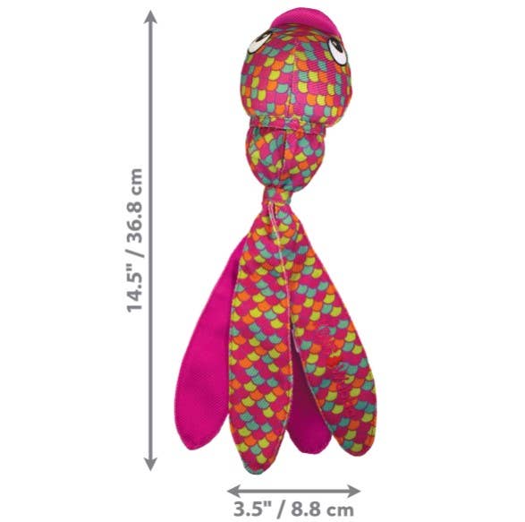 Pet Palette Distribution - KONG® Wubba Finz Dog Tug Toy Pink Large
