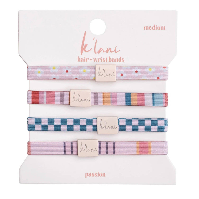 K'Lani hair tie bracelets - Passion - Hair + Wrist Bands