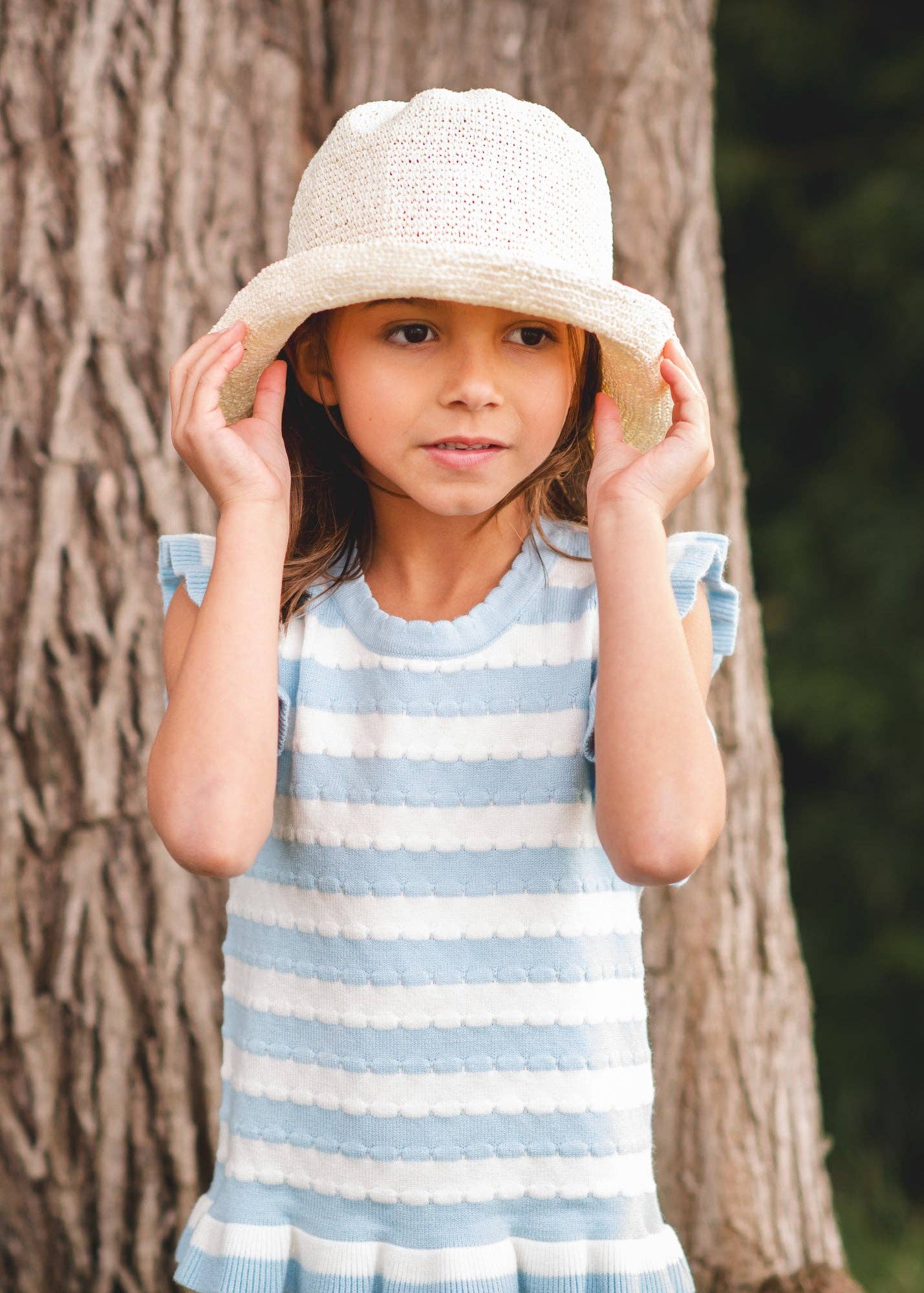 Finding Foxtale - Blue Skies Sweater Tank: Blue Skies Stripe / 8
