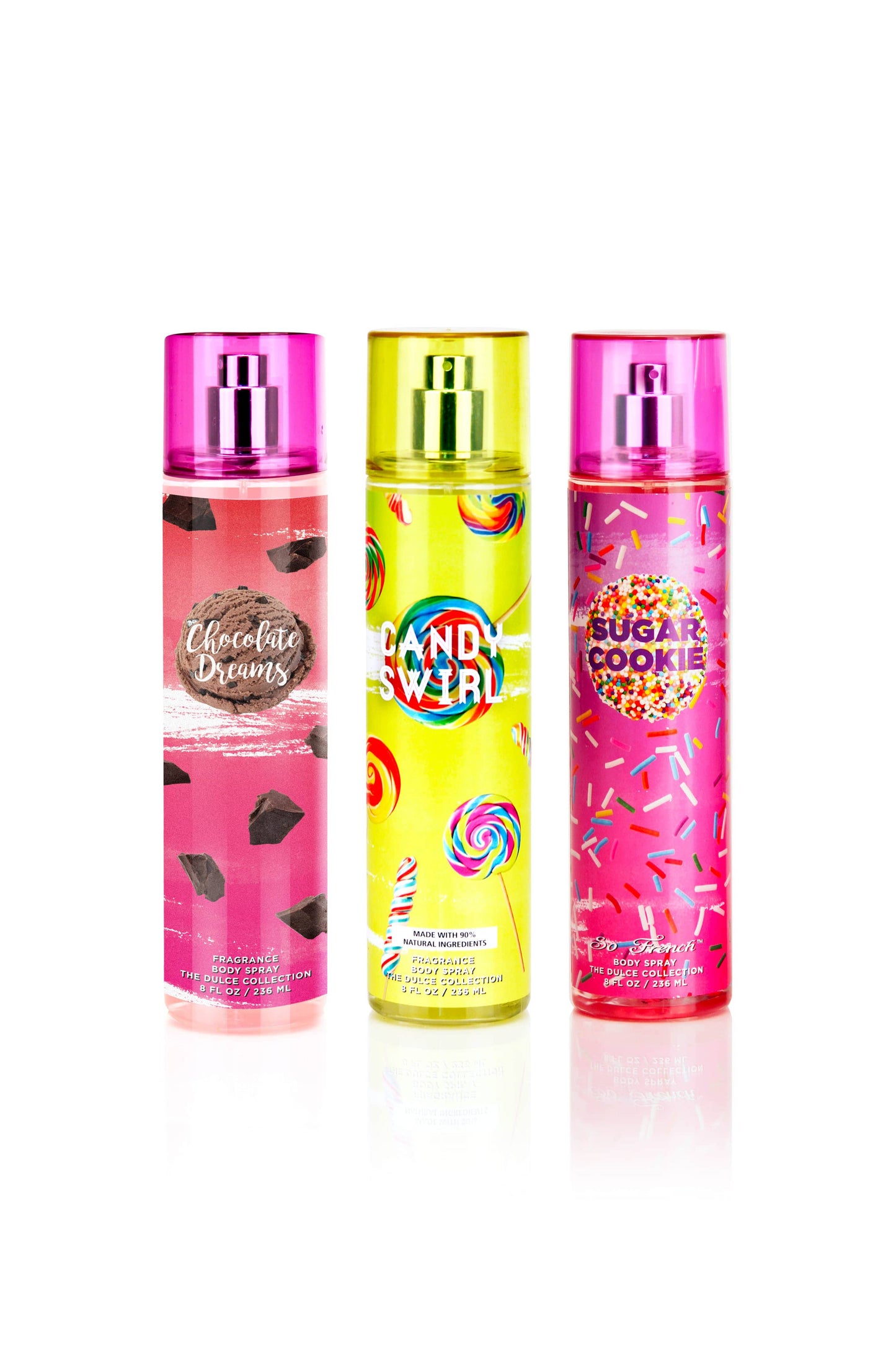 So French Perfumes - The Dulce Collection 3-Piece Wonderland Body Mist Set