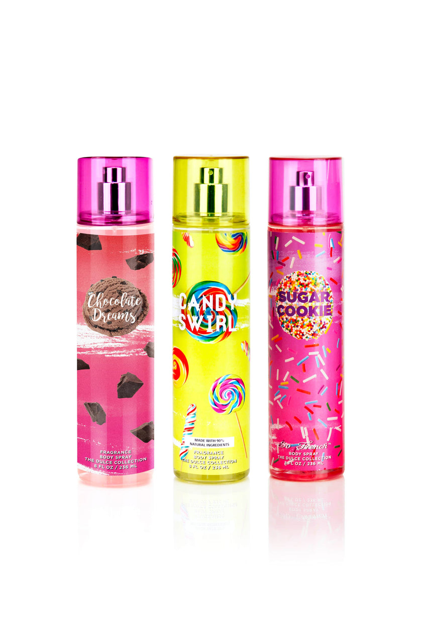 So French Perfumes - The Dulce Collection 3-Piece Wonderland Body Mist Set