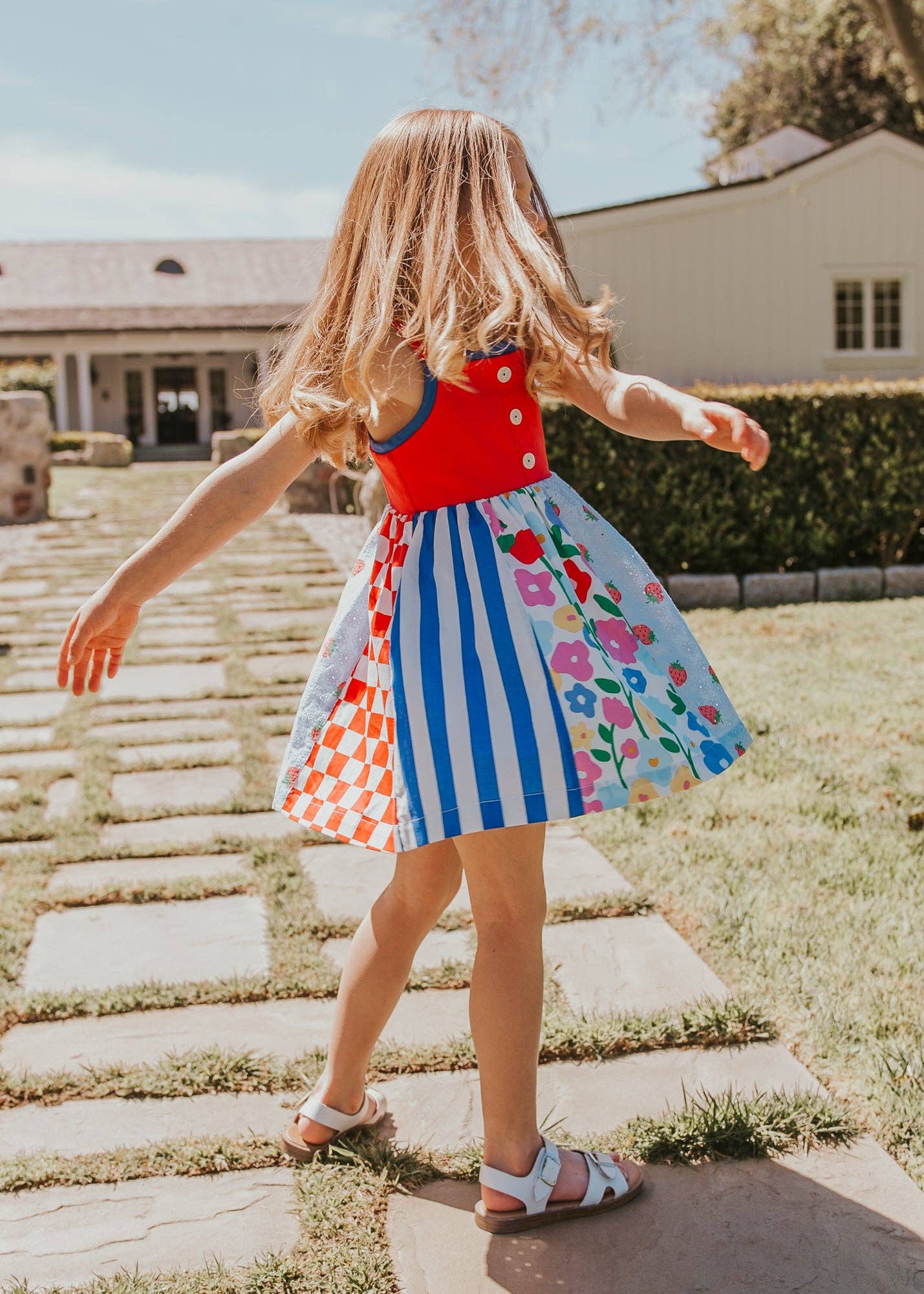 Finding Foxtale - Block Party Dress: Americana Mix