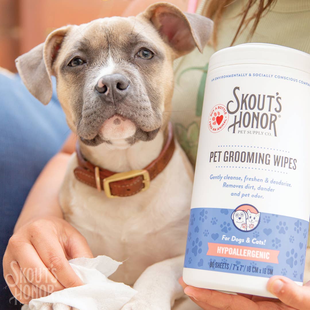 Pet Palette Distribution - Skout's Honor Pet Grooming Wipes for Dogs & Cats 80ct