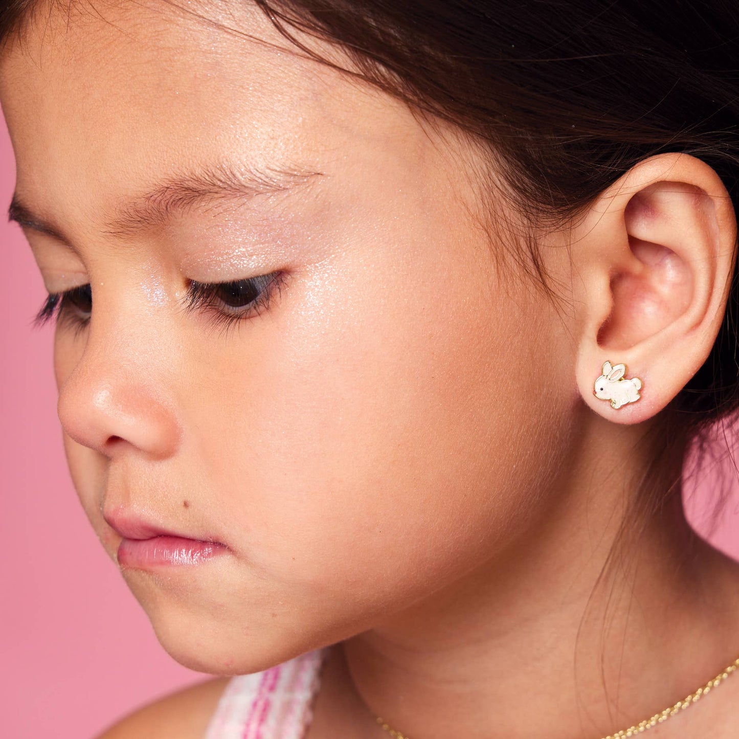Girl Nation - Glitter Rabbit Cutie Stud Earrings