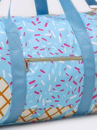 sassy kids palace - Ice Cream Pattern Canvas Duffle Bag