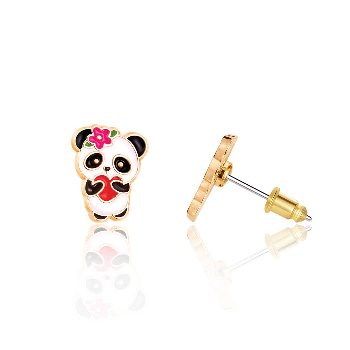 Girl Nation - Panda Love Cutie Stud Earrings