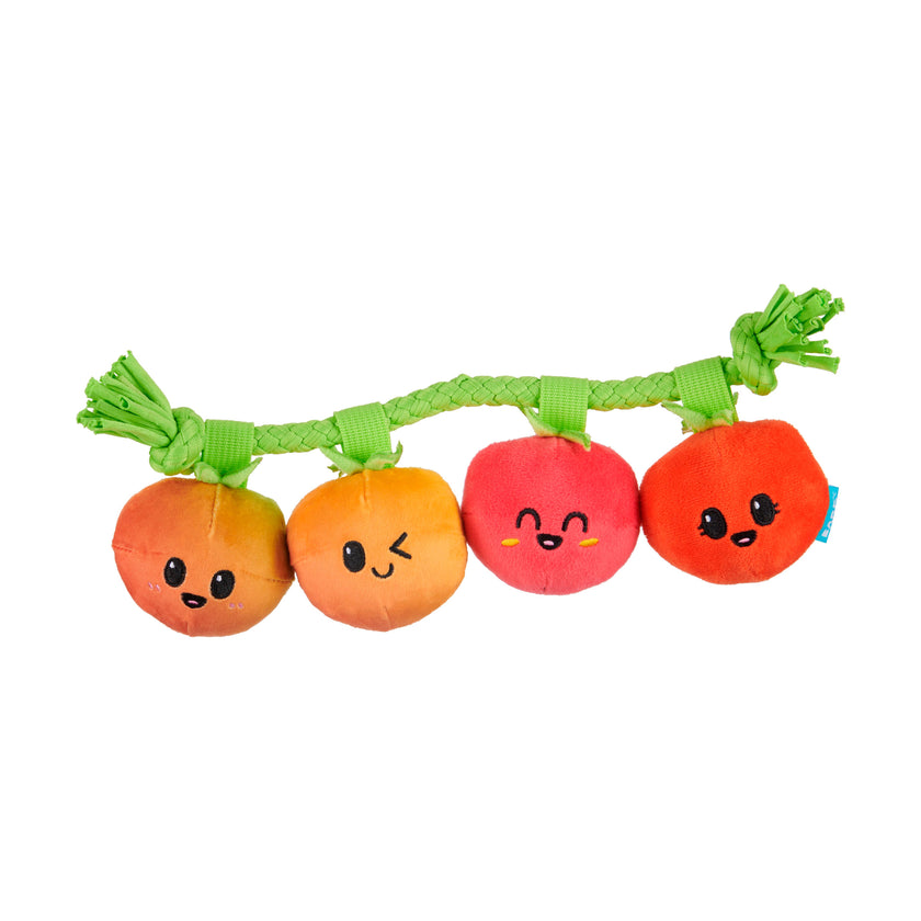 Pet Palette Distribution - BARK Hairloom Tomatoes Plush Dog Toy S/M