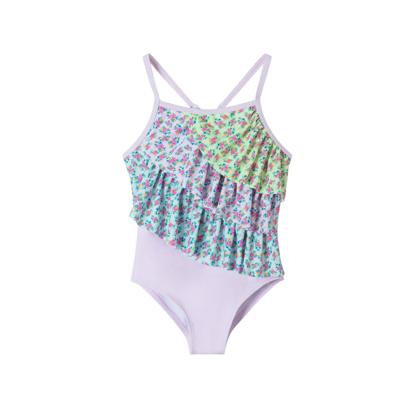 Andy & Evan - Kids (2-7) One Piece Swim Suit | Pink Floral: Pink