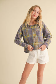 heart and arrow - TWEEN KIDS GIRLS TWO POCKET SHORT SHIRT (7-14)