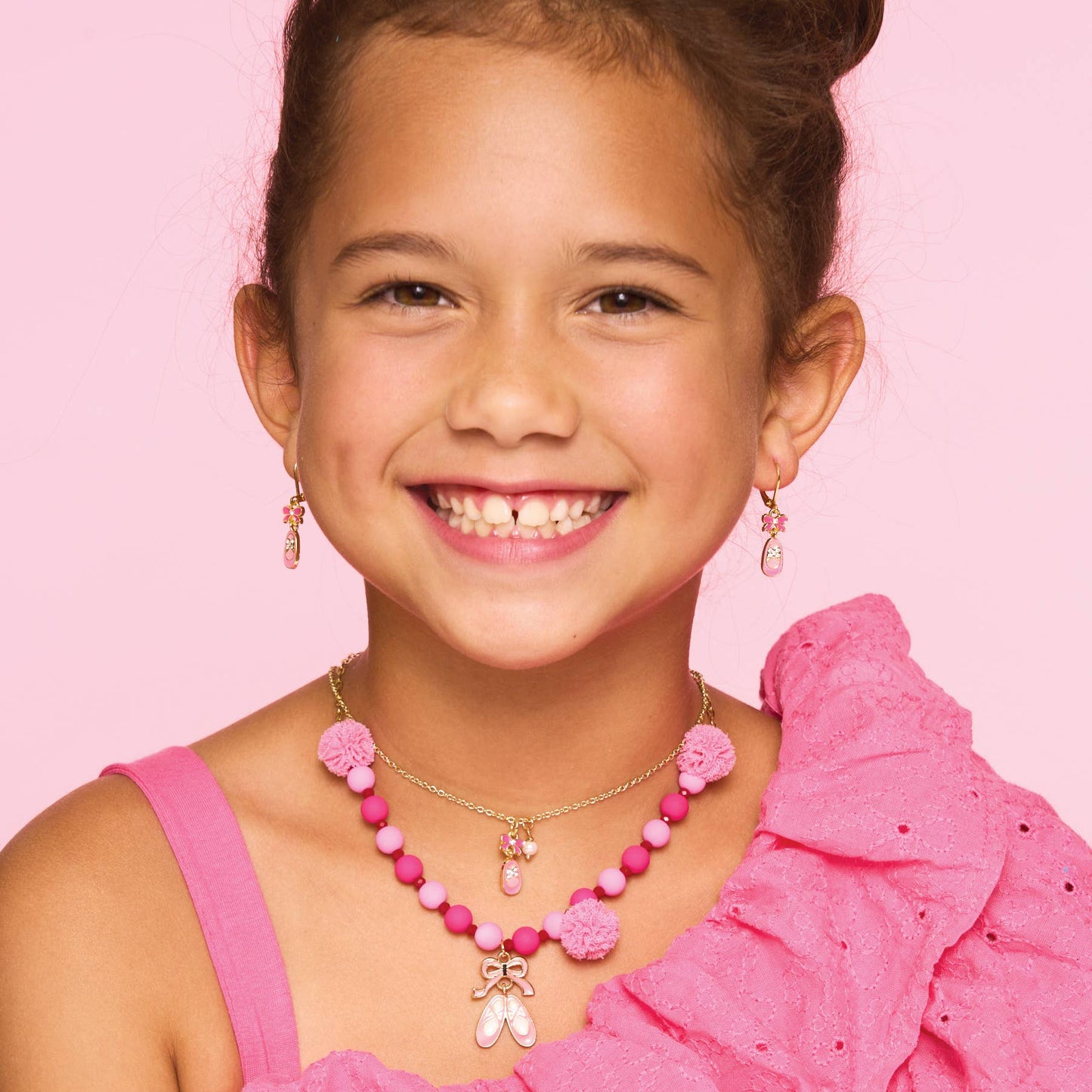 Girl Nation - Crystal Ballet Shoes Leverback Earrings