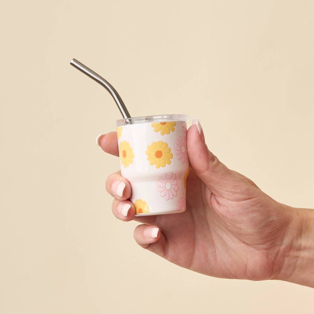 The Darling Effect - 2 oz Tiny Tumbler-Darling Daisy Peach