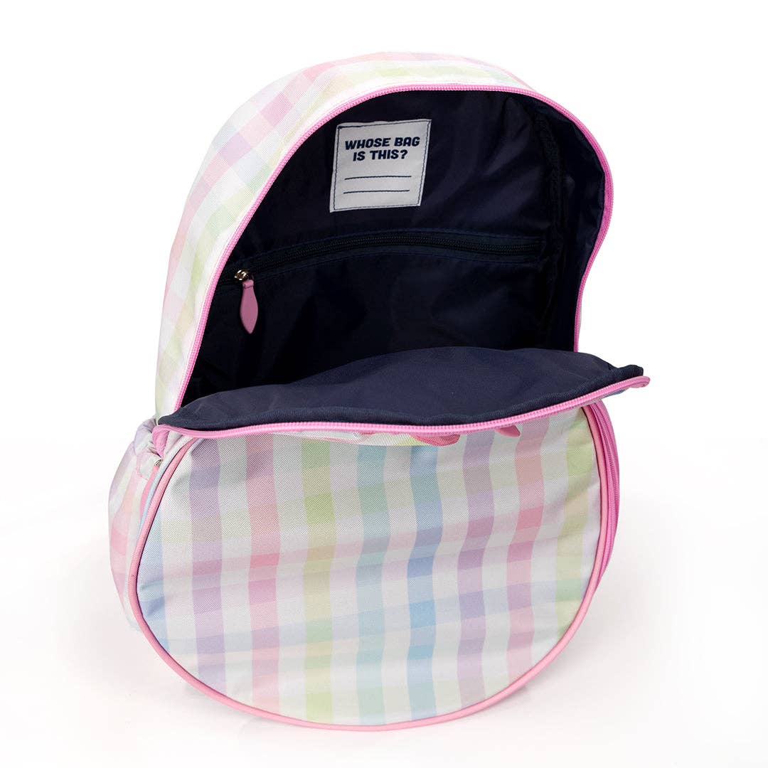 Ame & Lulu - Little Love Tennis Backpack: Rainbow Gingham