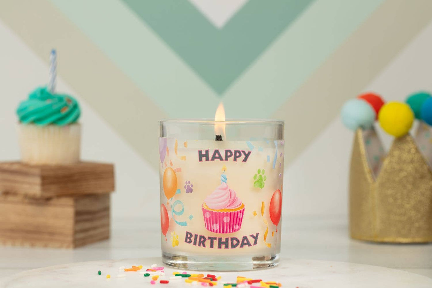 Pet House by One Fur All - Happy Birthday Candle 9 oz