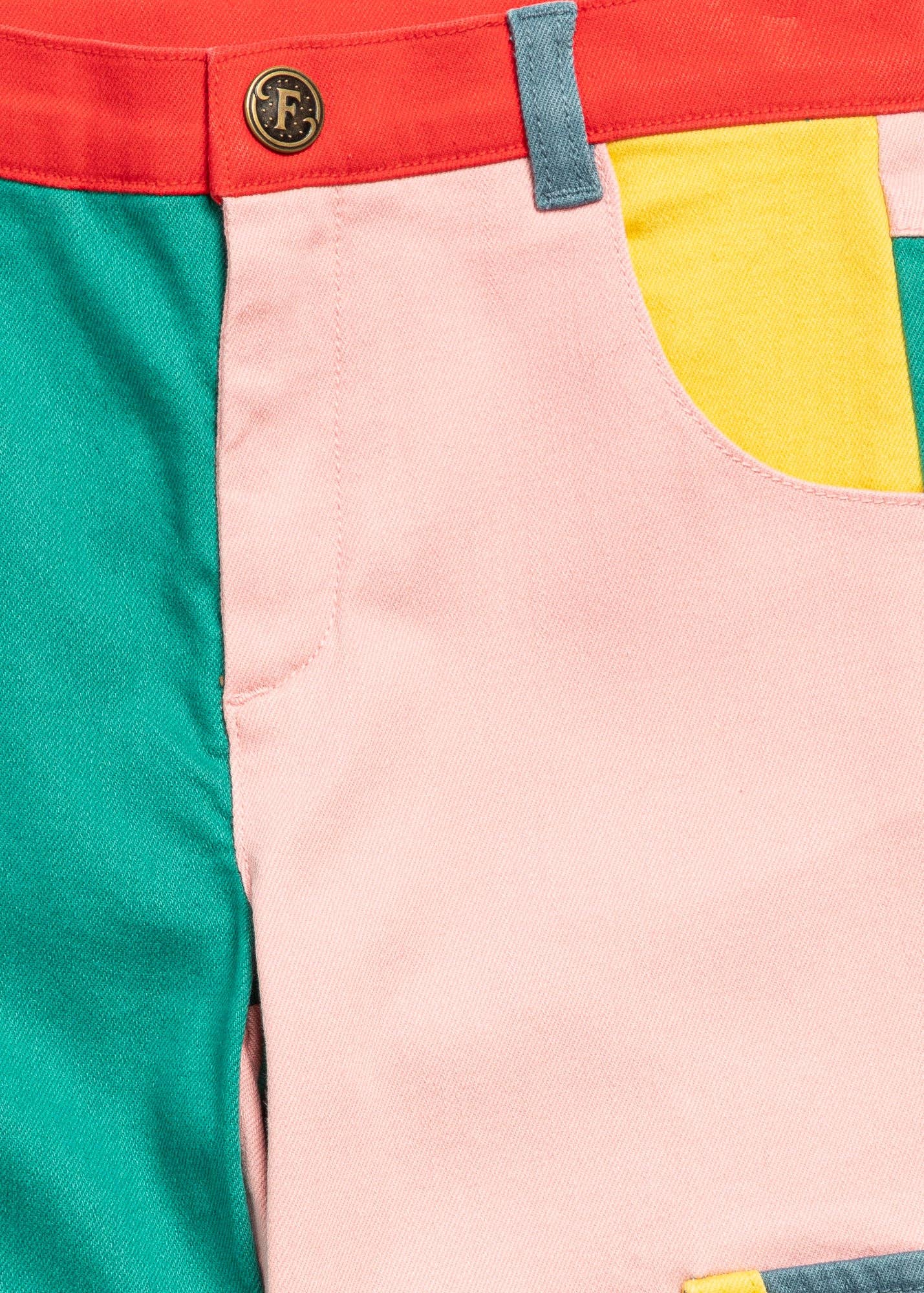 Finding Foxtale - Primary Patchwork Pants: Primary Colors