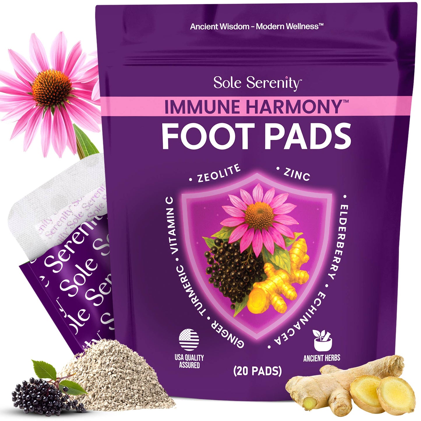 Lure Essentials - Sole Serenity Immune Harmony Foot Pads