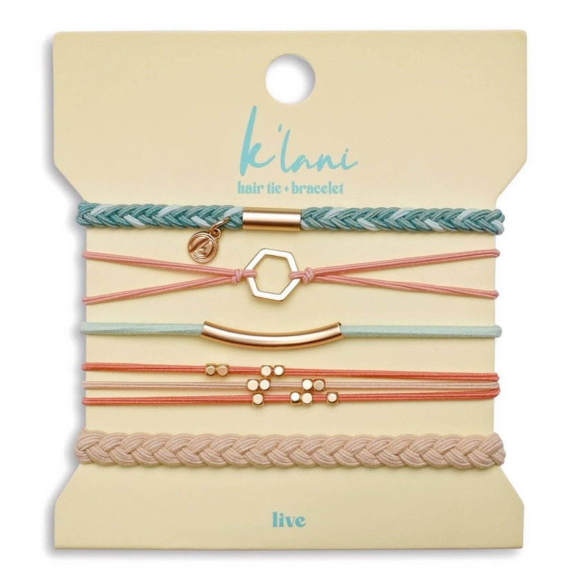 K'Lani hair tie bracelets - Live  Hair Tie Bracelets