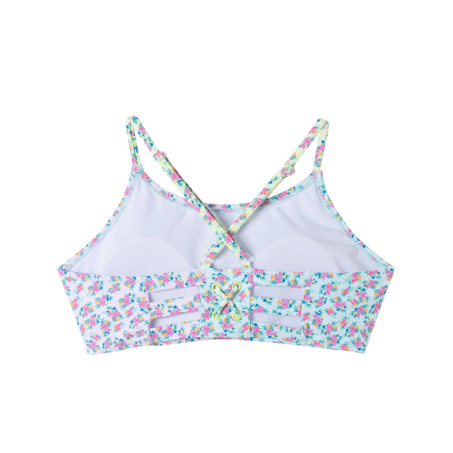 Andy & Evan - Kids (7-16) Two Piece Swim Suit | Floral: Blue