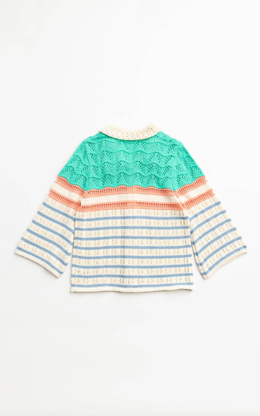 Finding Foxtale - Pleasantville Sweater: Pleasant Stripes