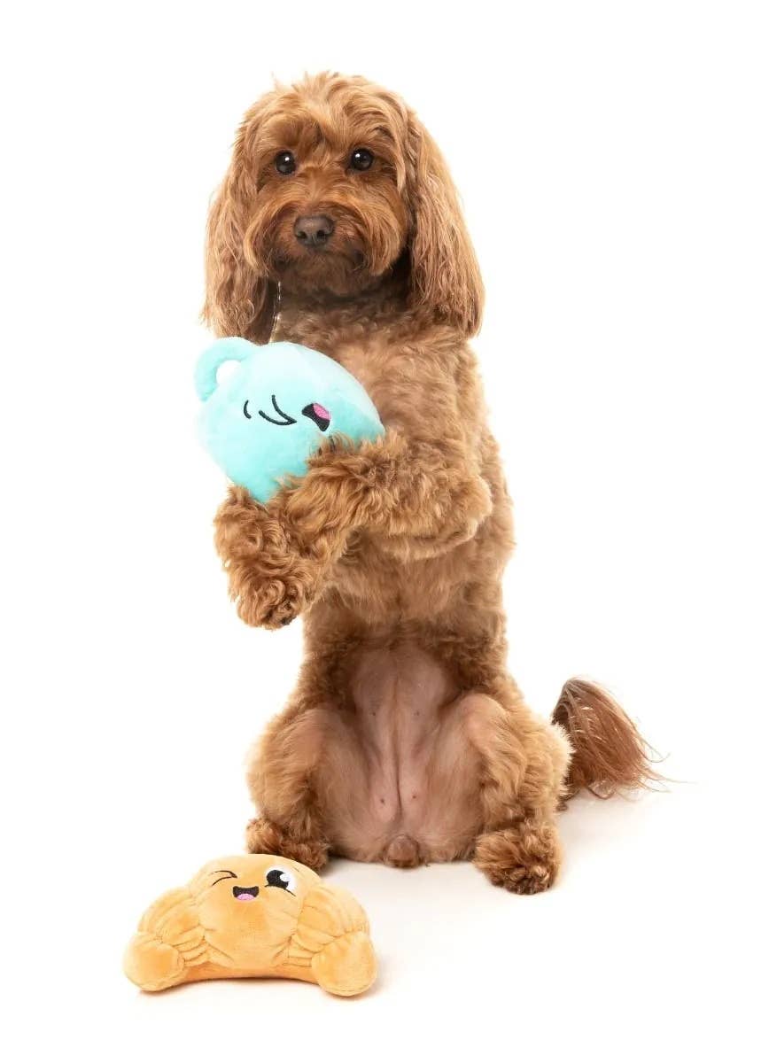 Pet Palette Distribution - FuzzYard Croissant & Cappuccino Plush Dog Toy 2pk